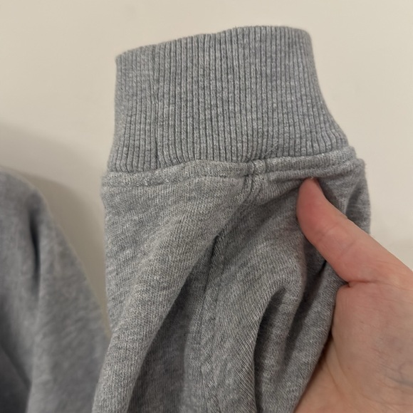 Madewell MWL Gray Terry Relaxed Raglan-sleeve Hoodie Sweatshirt - Picture 8 of 13